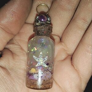 Mermaid tears resin necklace